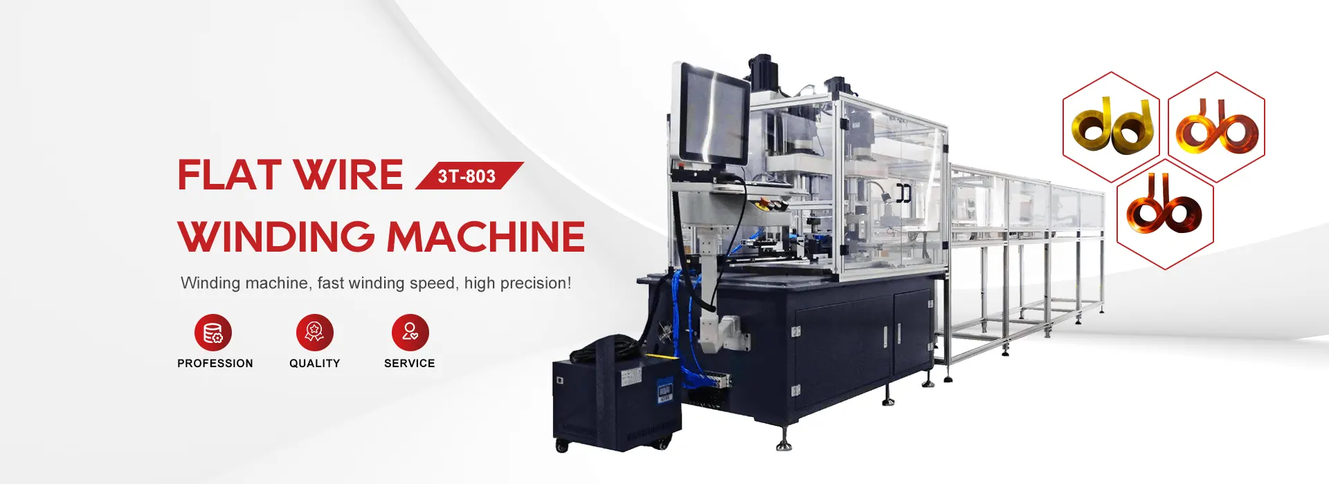 China platte spoel verticale wikkelmachine